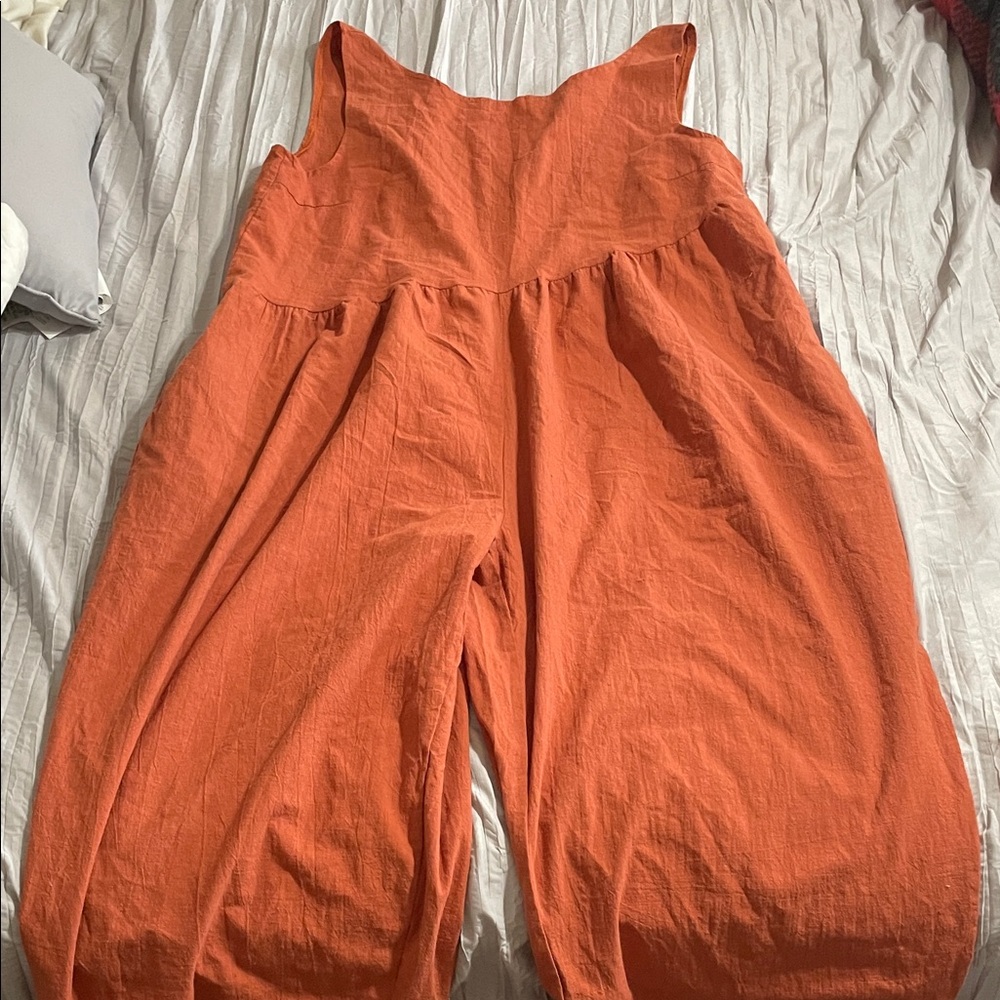 Women's Orange Jumpsuit